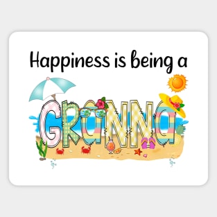 Happiness Is Being A Granna Summer Beach Happy Mother's Day Magnet